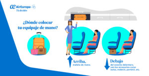 equipaje de mano, maleta de mano, equipaje a bordo