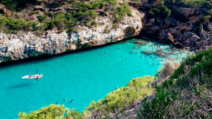 Cala en Mallorca en Otoño